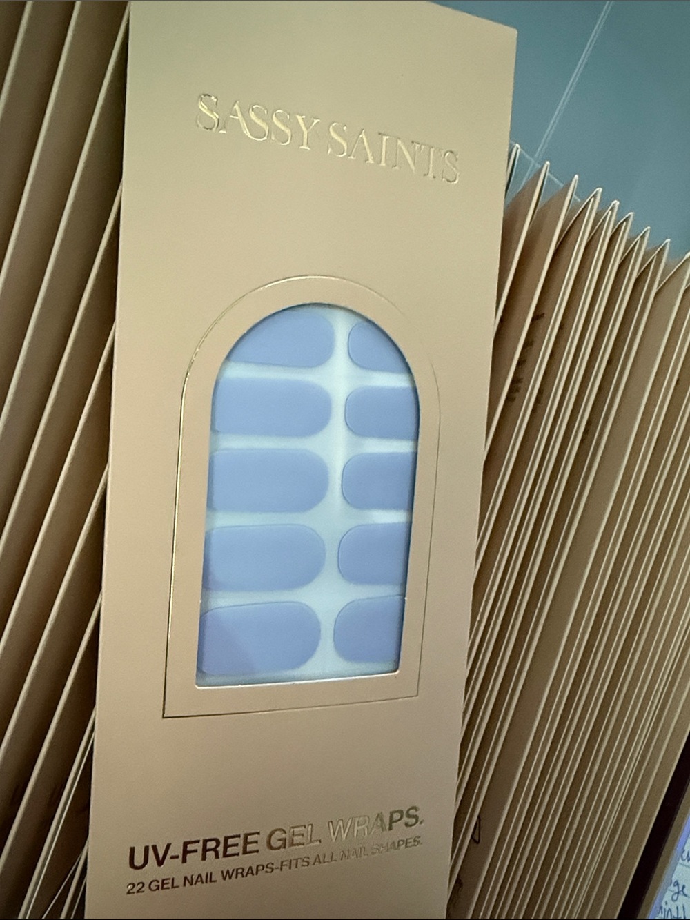 NEW Sassy Saints Gel Nail Wraps LAVENDER BLUSH